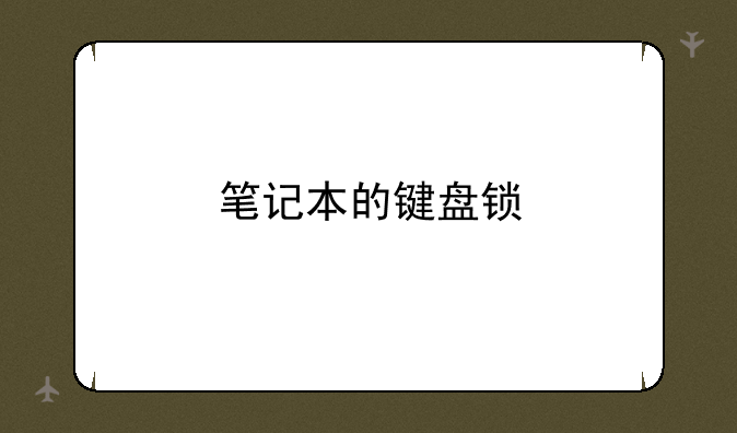 笔记本的键盘锁
