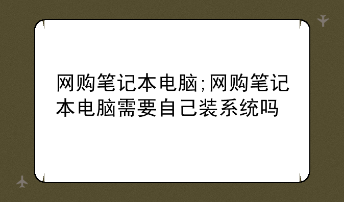网购笔记本电脑;网购笔记本电脑需要自己装系统吗