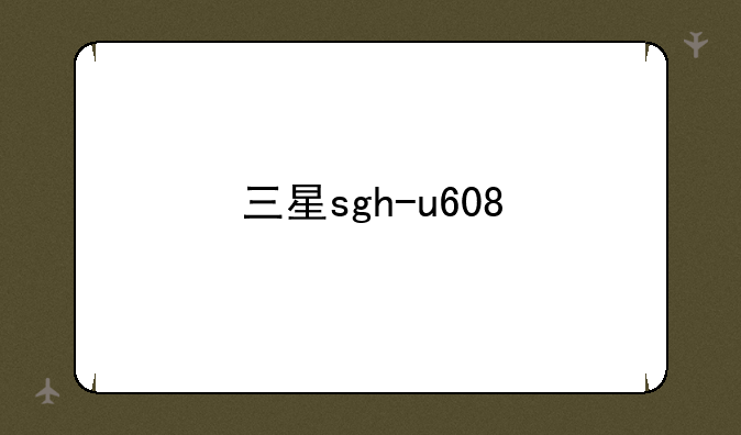 三星sgh-u608