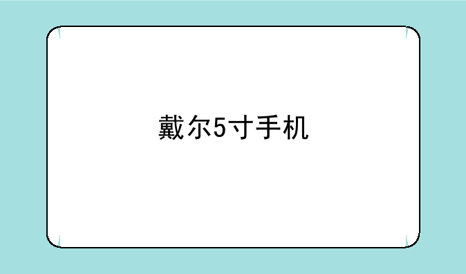 戴尔5寸手机